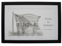 EKTIMIS Artifact - Respect Themed Framed Picture - Military Special Edition - Stand in Support