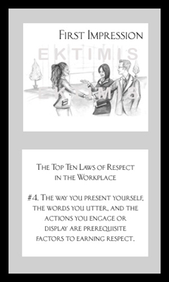 EKTIMIS Artifact - Respect-Themed Framed Picture - The Top Ten Laws of Respect in the Workplace