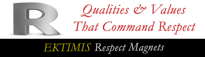 EKTIMIS Respect Magnets - Qualities that engender respect