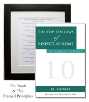 EKTIMIS Artifact - Respect-Themed Framed Picture - The Top Ten Laws of Respect at Home and Book Combo
